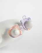 STONE RING - MARBLED PINK&LILAC