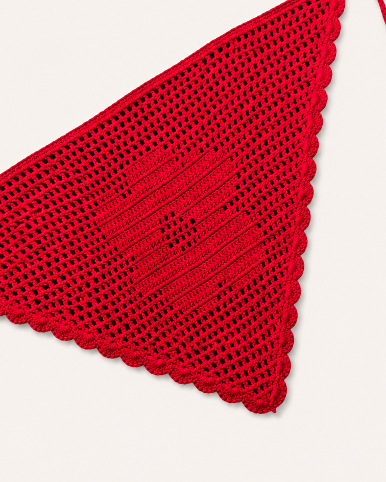 PAÑUELO CROCHET- RED