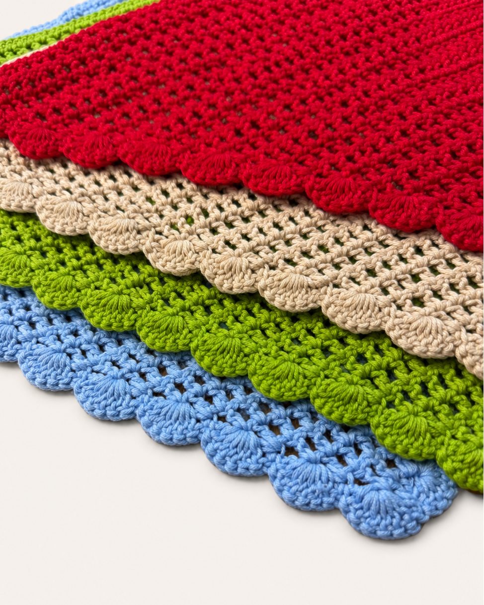 PAÑUELO CROCHET- RED