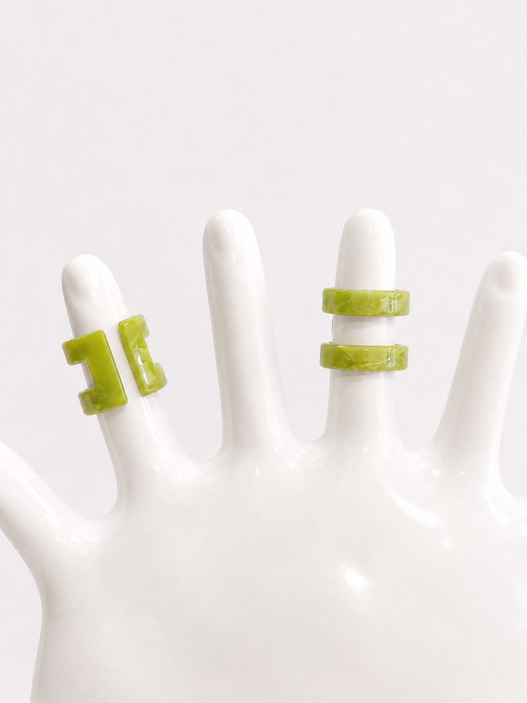 DOUBLE RING - GREEN