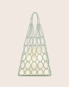 NET BEADED BAG / AQUA