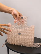 BEADED BAG / NUDE