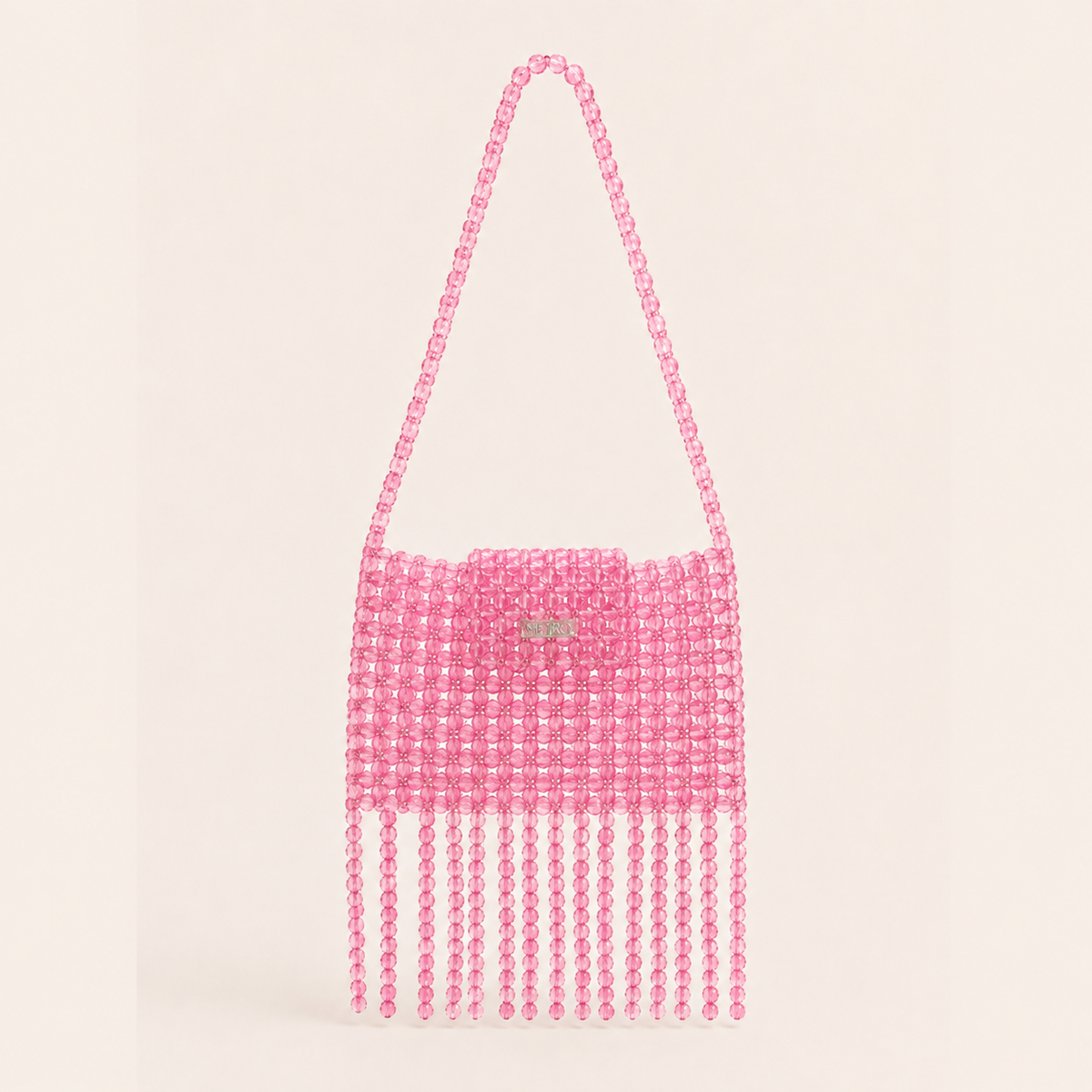 BEADED BAG / PINK