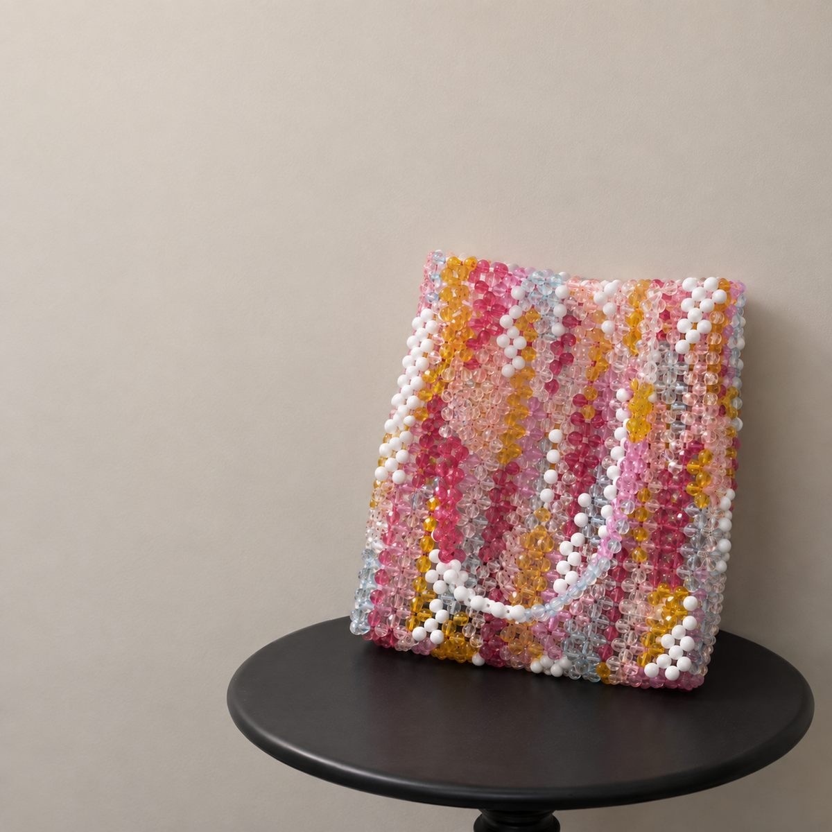 TOTE BEADED BAG / RAINBOW