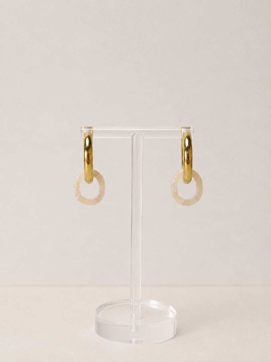 3IN1 EARRINGS - CREAM