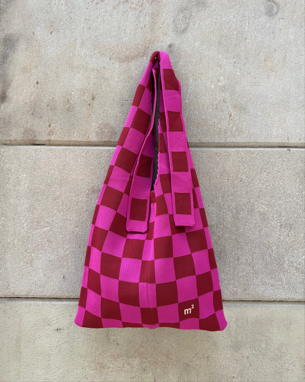 KNOT SHOULDER BAG - PINK&BORDEOUX