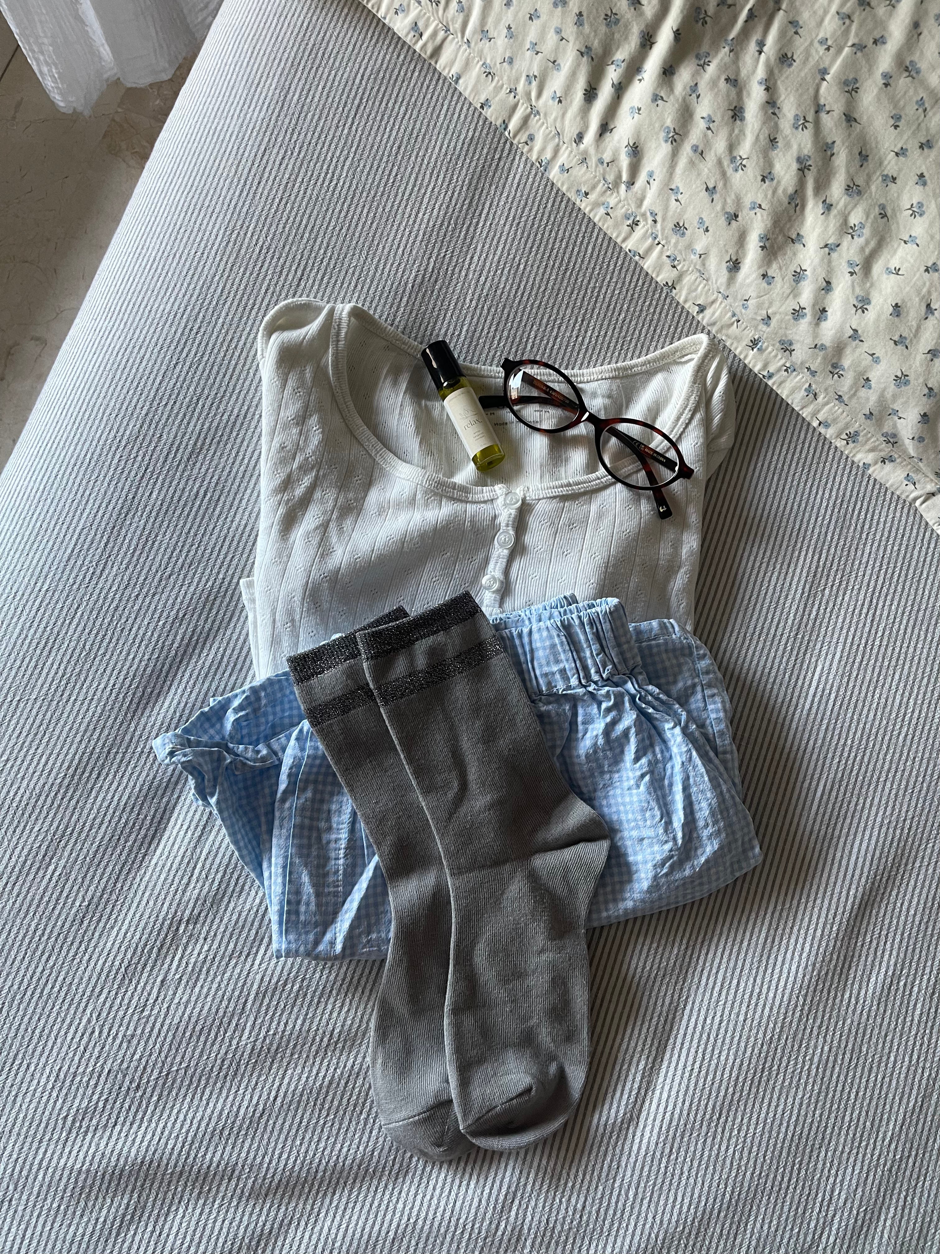 COTTON SOCKS - GREY