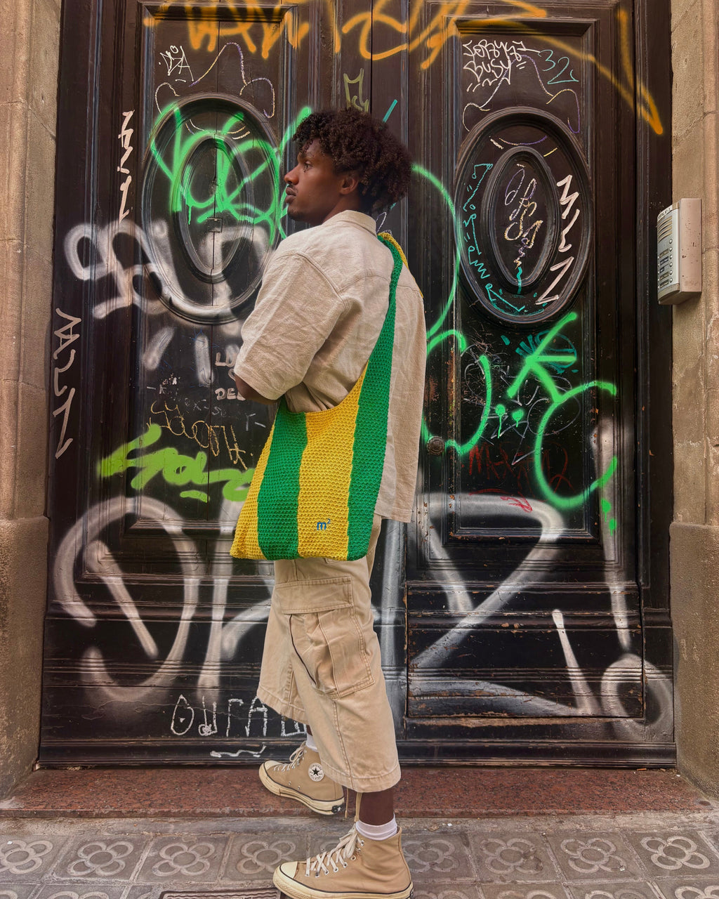 KNOT SHOULDER BAG - YELLOW&GREEN