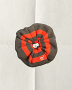 KNITTED SCRUNCHIE - ORANGE&BROWN