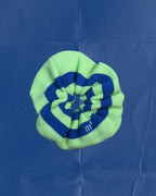 KNITTED SCRUNCHIE - BLUE&ELECTRICGREEN