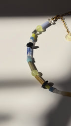 NATURAL STONES NECKLACE - MOSS